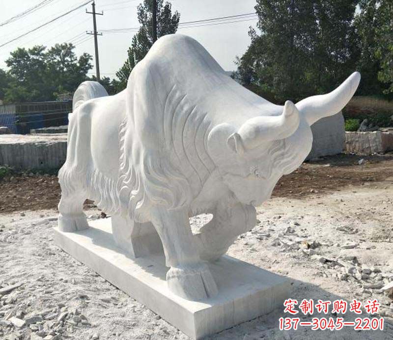 天津大理石动物雕塑美丽的艺术品