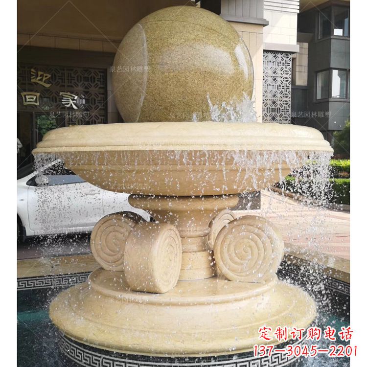 天津大理石风水球雕塑传承古老文化的象征