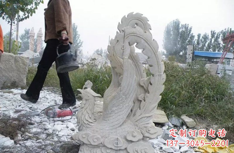 天津大理石凤凰雕塑