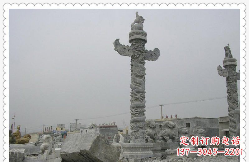 天津精致雕刻,大理石华表雕塑