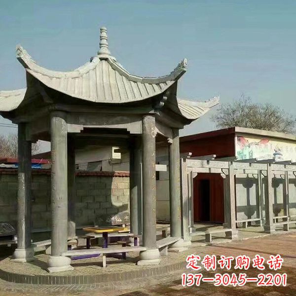 天津大理石凉亭庭院亭子
