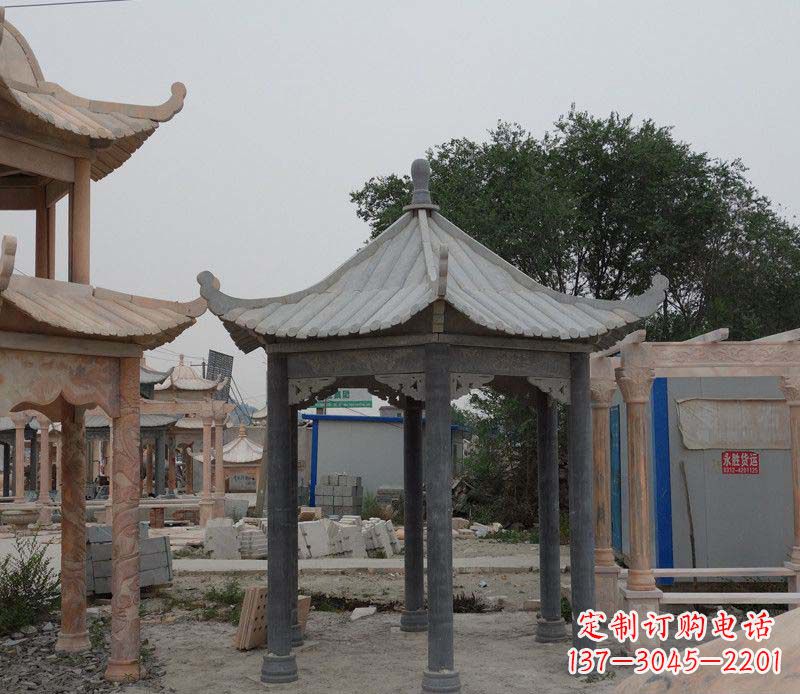 天津大理石凉亭精美石雕