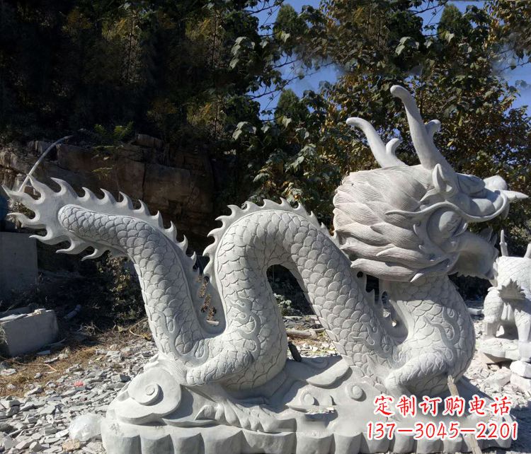 天津精美大理石龙雕塑