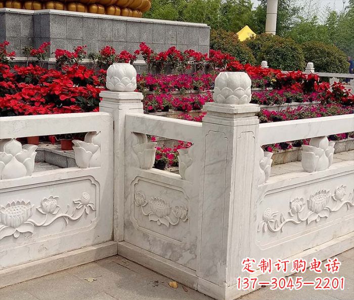 天津精美大理石旅游景区石雕栏板