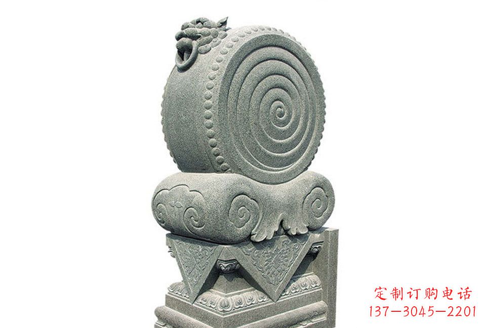 天津门墩招财石雕