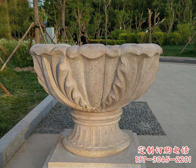 天津大理石欧式花钵雕塑