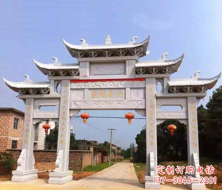 天津大理石牌坊石雕
