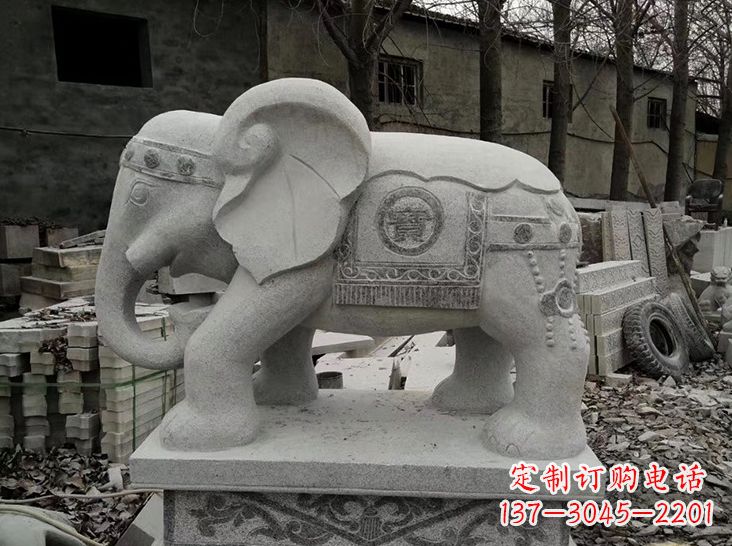 天津古典风格大象雕塑