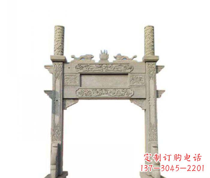 天津产品名称中领雕塑-牌坊石雕