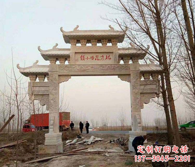 天津大理石牌坊石雕