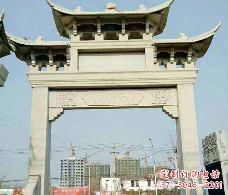 天津精美牌坊石雕