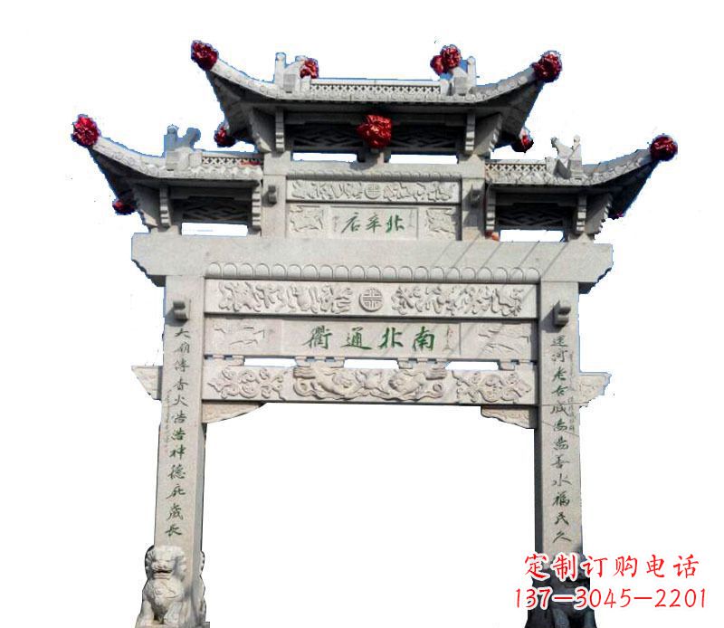 天津精美石牌坊雕塑