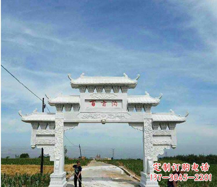 天津西方风格石牌坊石雕