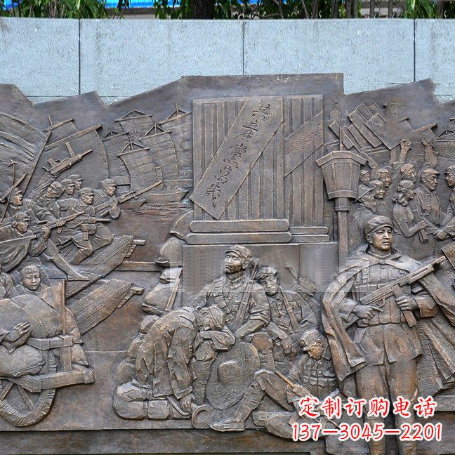天津纪念红军革命人物雕塑