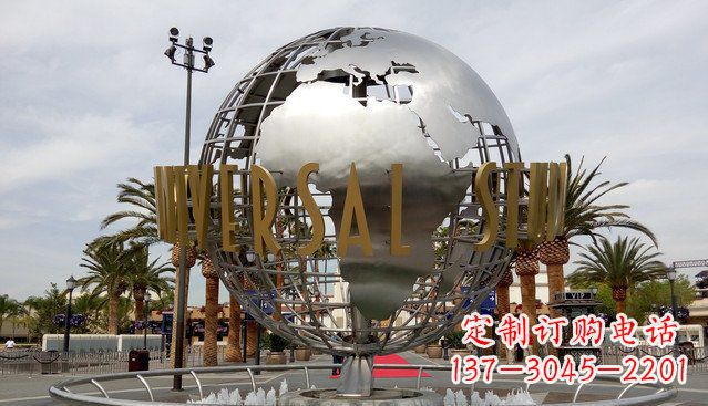 天津地球广场不锈钢雕塑