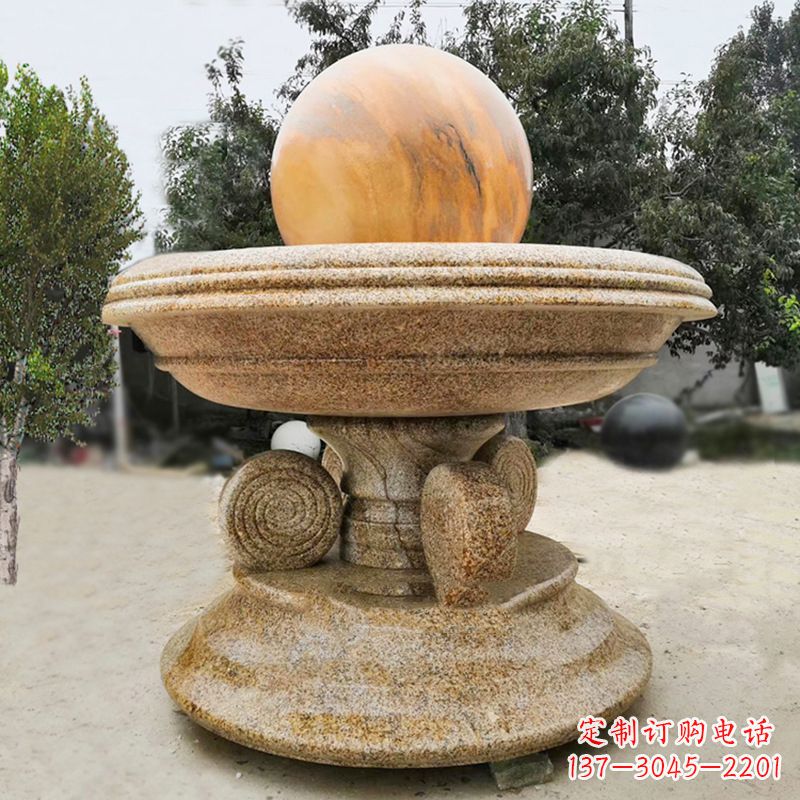 天津中领雕塑最具创意的电动风水球雕塑