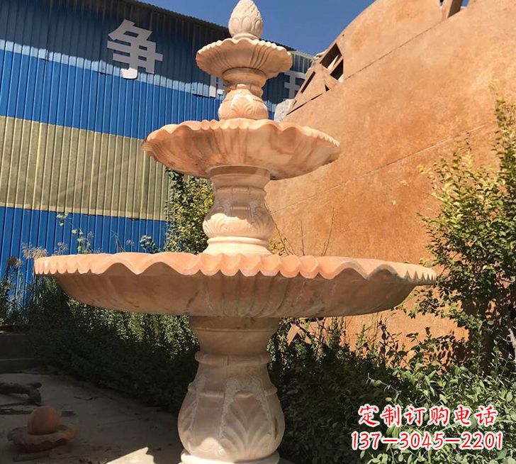 天津跌水盆喷泉石雕——精美的喷泉雕塑