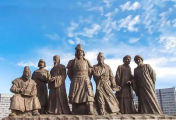 天津成吉思汗雕塑，赞颂大蒙古国建国者