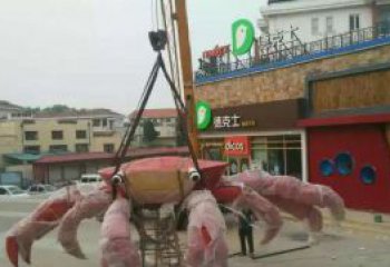 天津11英寸不锈钢螃蟹雕塑