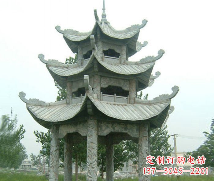 天津中领雕塑凉亭石雕