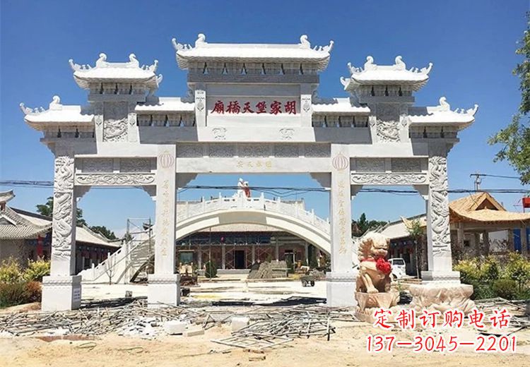 天津仿古石雕牌坊