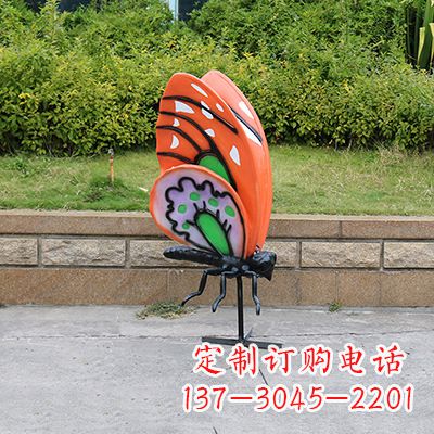 天津高端红色蝴蝶雕塑