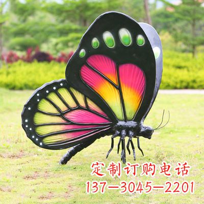 天津仿真蝴蝶_品红色款405x78x110