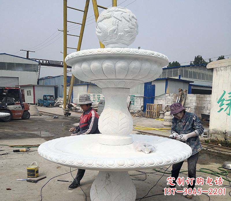 天津风水球喷泉石雕塑