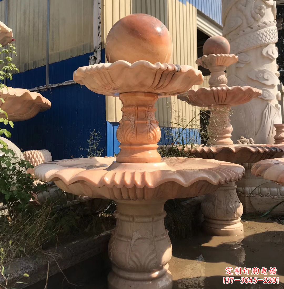 天津各类石雕风水球
