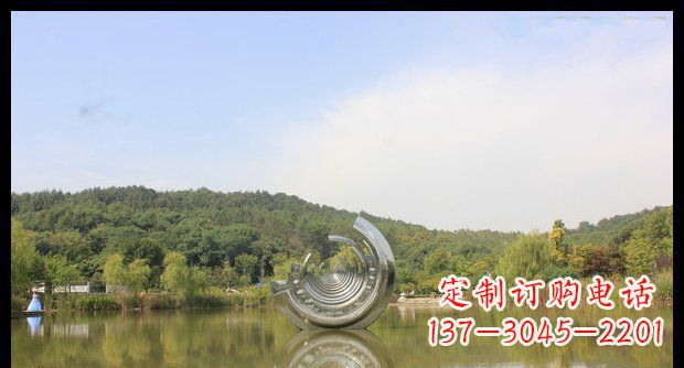 天津不锈钢圆环景观雕塑