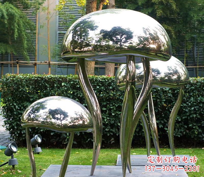 天津艺术水母不锈钢雕塑