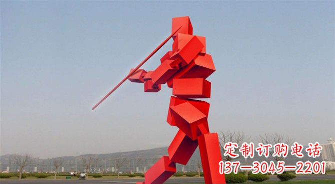 天津定制不锈钢标枪雕塑