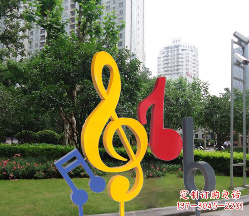 天津不锈钢音符雕塑-引领您的心情旋律