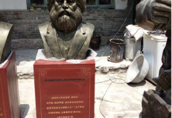 天津欣赏历史，珍藏马克思头像雕塑