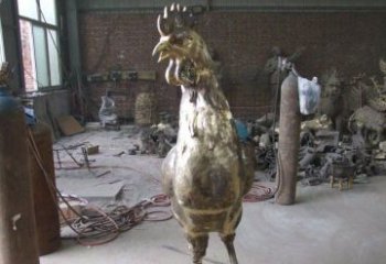 天津雕刻公鸡铜雕，铸就艺术之美
