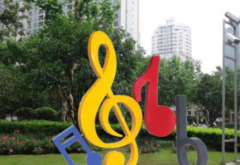 天津不锈钢音符雕塑-引领您的心情旋律