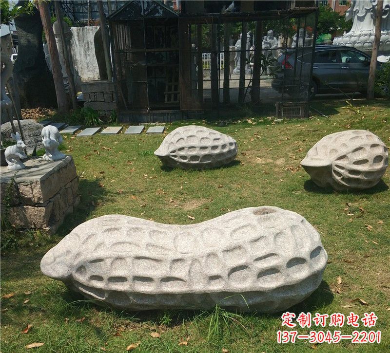 天津公园大理石花生雕塑