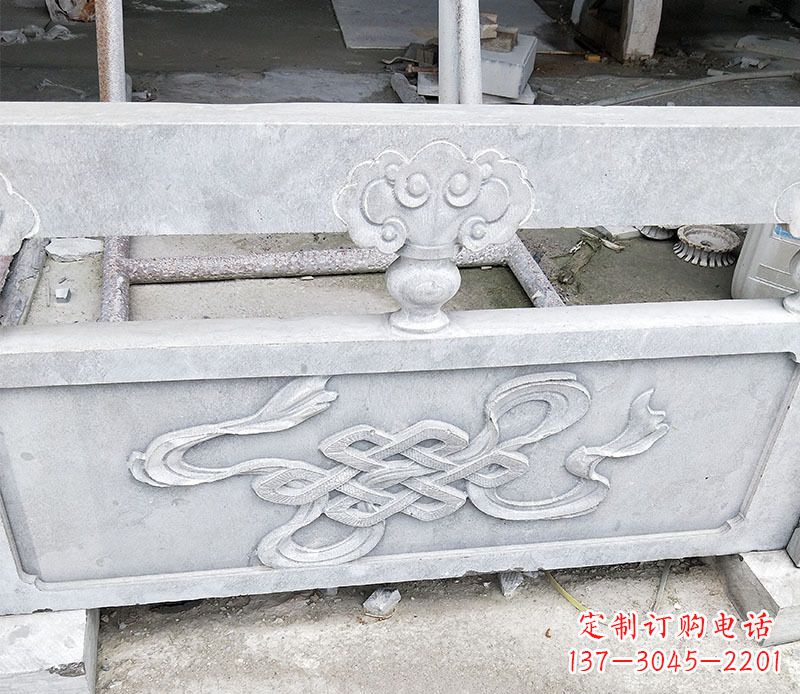 天津公园大理石栏板景观石雕 (4)