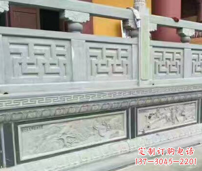 天津公园大理石栏板石雕 (6)