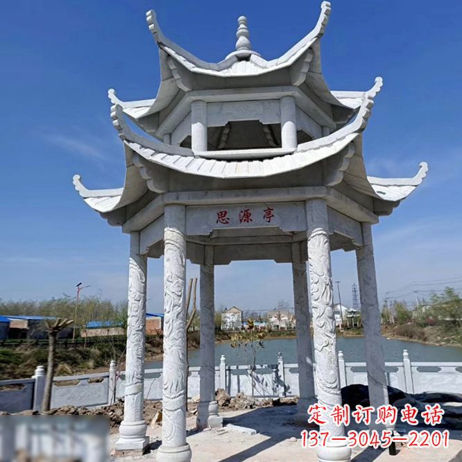 天津公园大理石凉亭