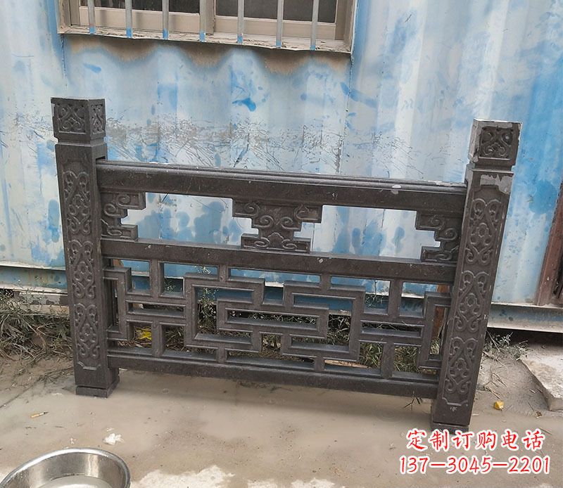 天津公园大理石栏板石雕 (8)