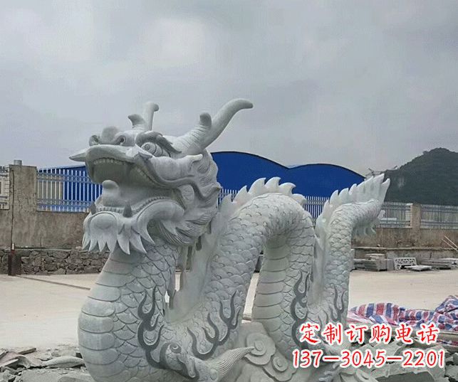 天津大理石生肖龙景观石雕