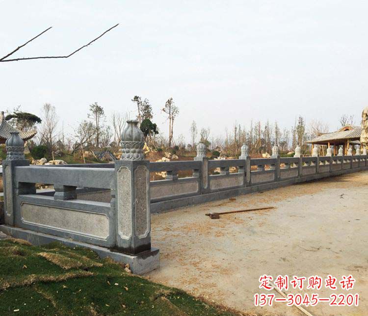 天津公园仿古石栏板景观石雕 (3)