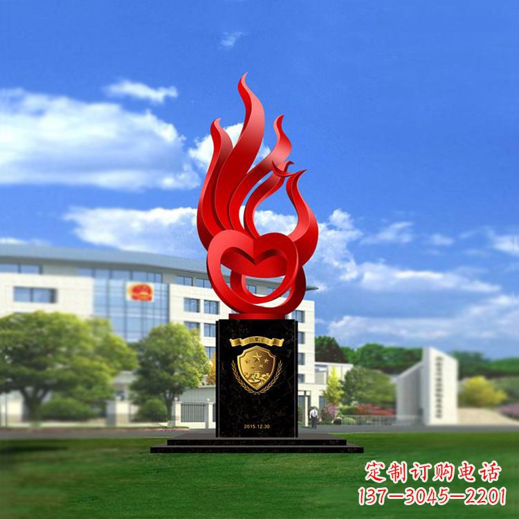 天津公园凤凰雕塑不锈钢景观雕塑
