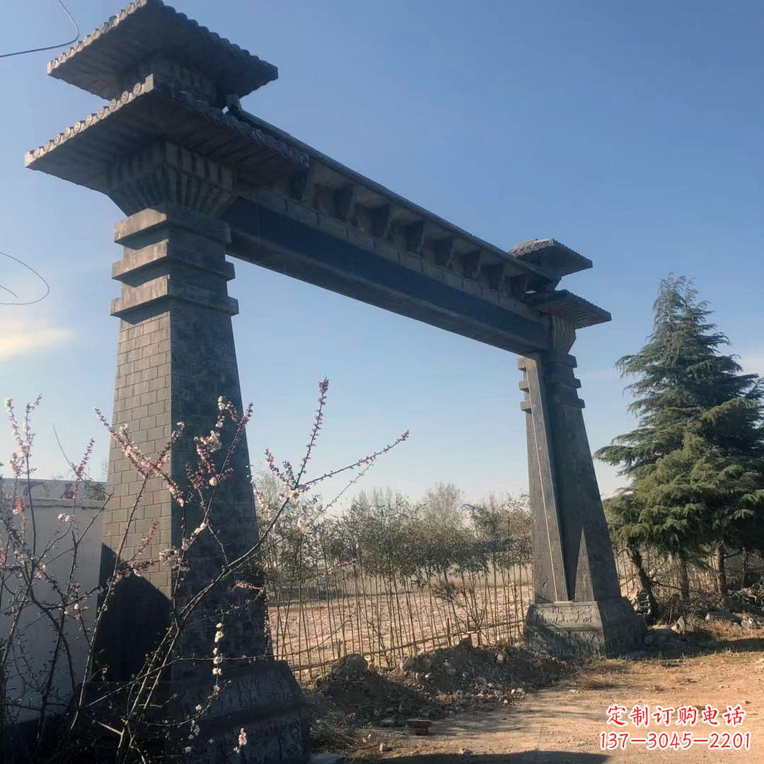 天津高雅独特的汉阙大门石雕