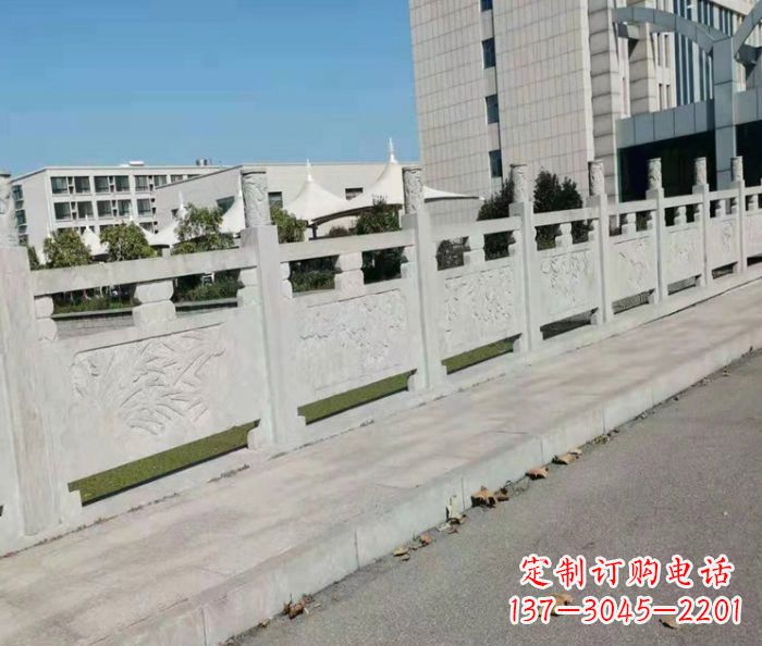 天津精美大理石浮雕栏板