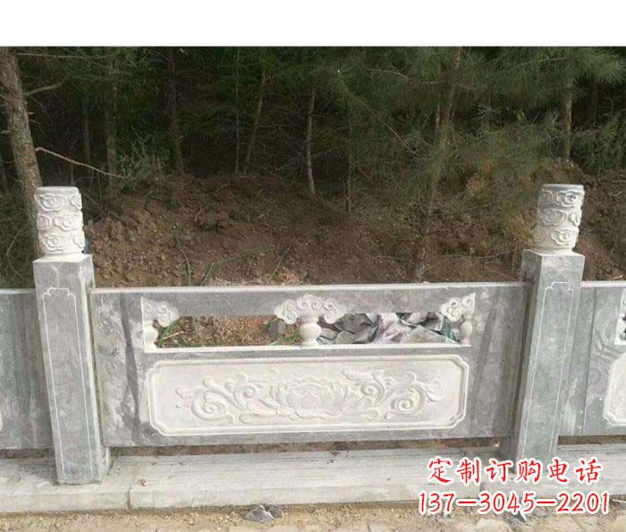 天津大理石栏板石雕艺术品