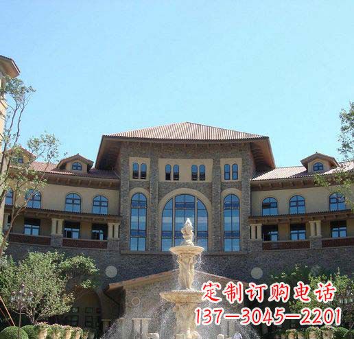 天津定制欧式古典喷泉大理石雕塑