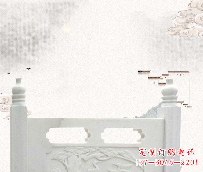 天津中领雕塑汉白玉石栏板雕塑