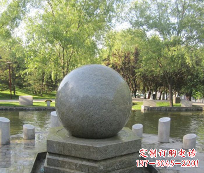 天津悠久象征——精致风水球石雕